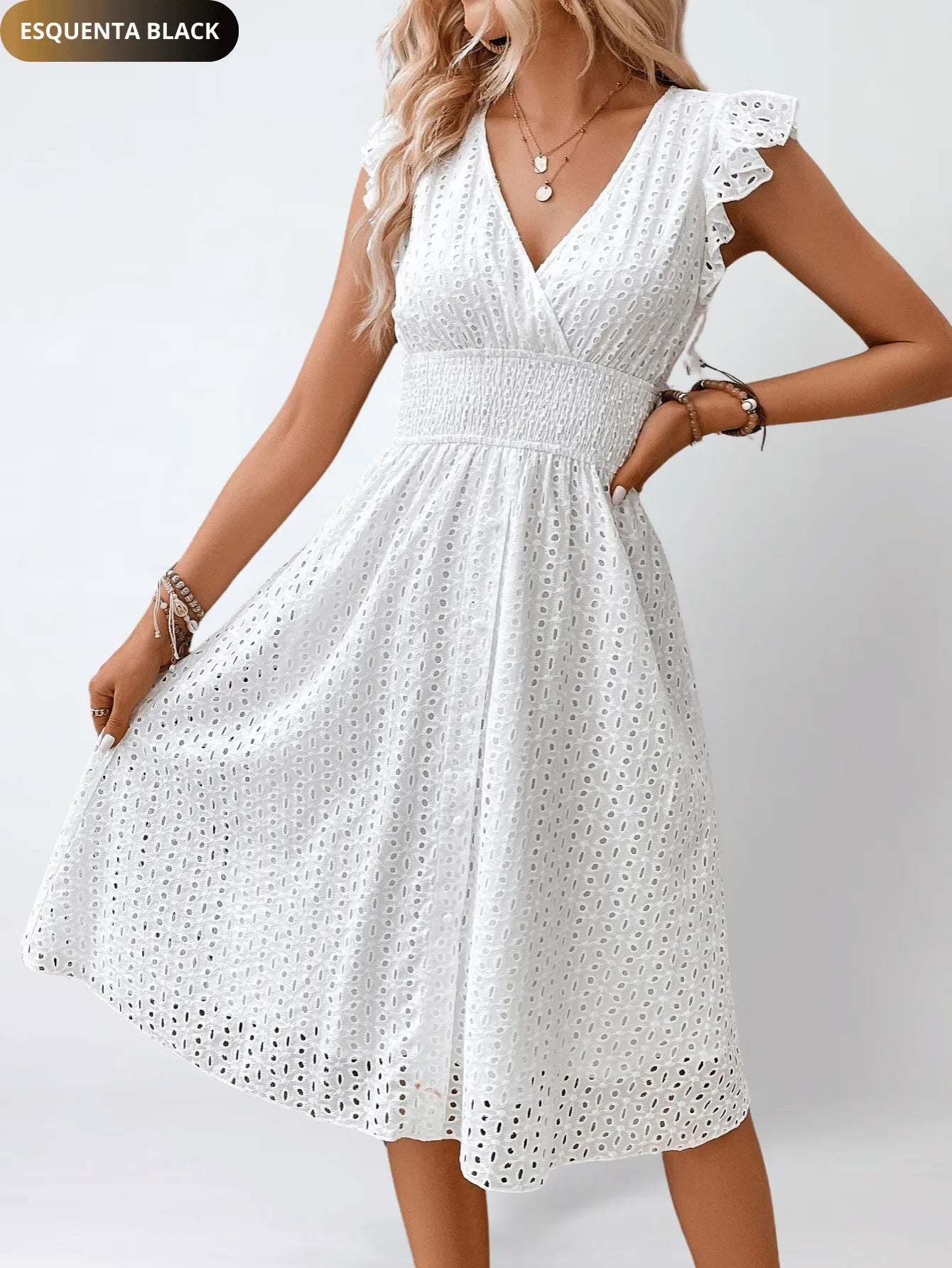 Vestido Midi Santinni Reveillon + [Chapéu]