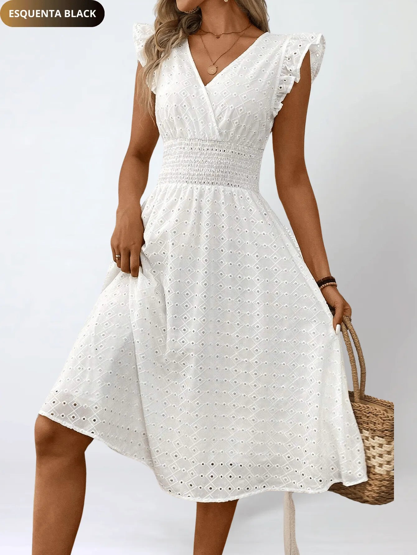 Vestido Midi Santinni Reveillon + [Chapéu]